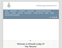 Tablet Screenshot of orlandomasons1876.com